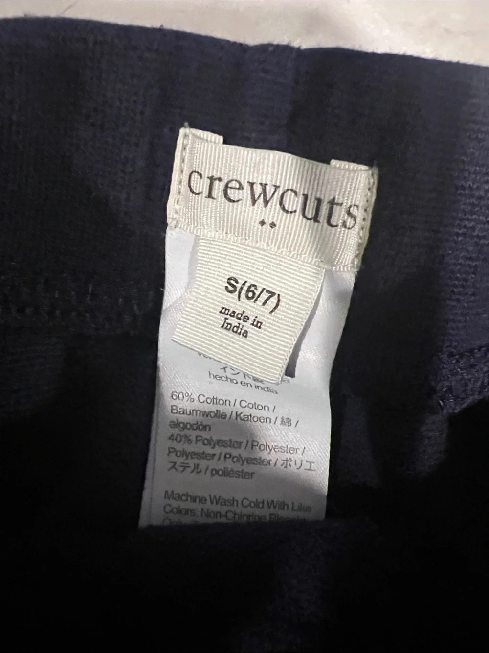 Crewcuts Navy Fleece Joggers with Contrast Drawstring